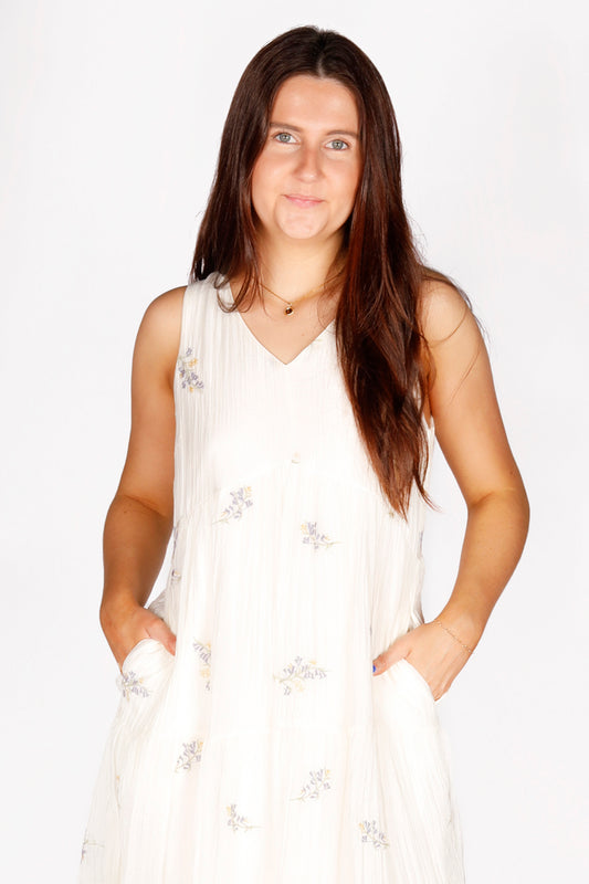 Lavender Breeze Midi Dress - FINAL SALE