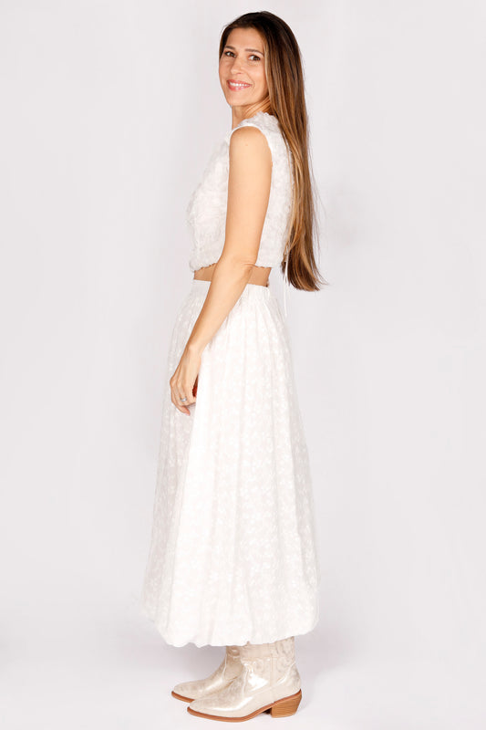 Iris Eyelet Bubble Skirt - FINAL SALE