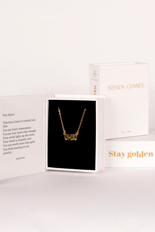Ohio Gold Necklace