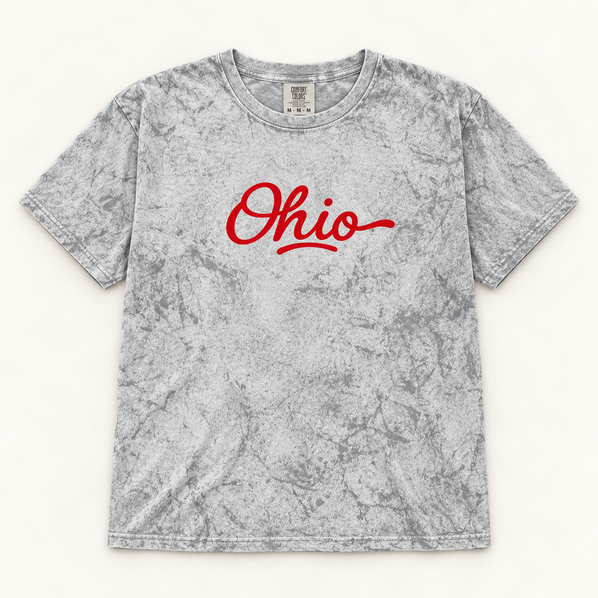 Script Ohio Smoked Grey Tee