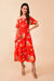 Cora Red Floral Dress - FINAL SALE