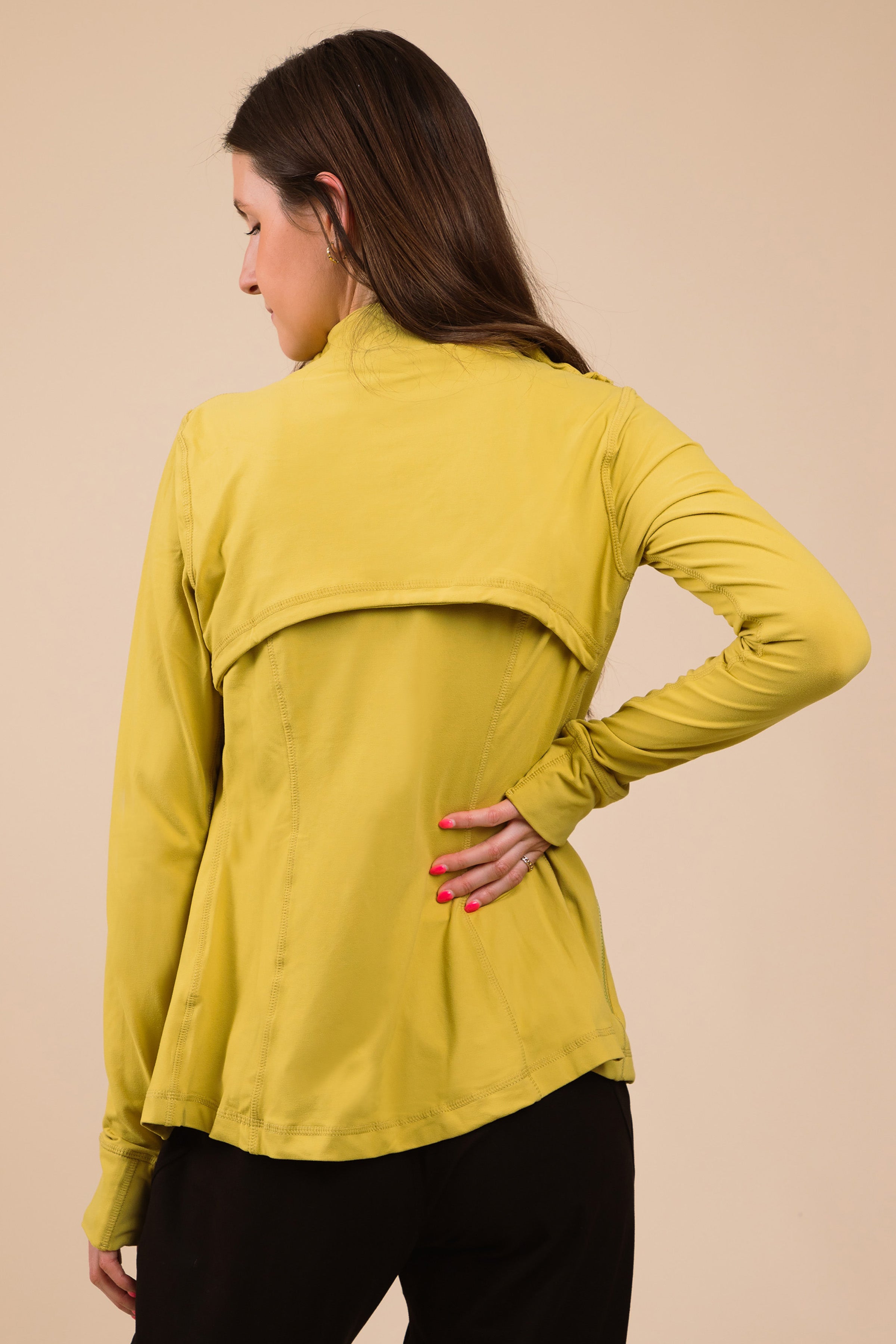 Yellow hot sale lululemon jacket