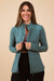 Addison Fitted Athletic Jacket - Teal