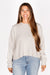 Light Grey Drop Sleeve Sweater