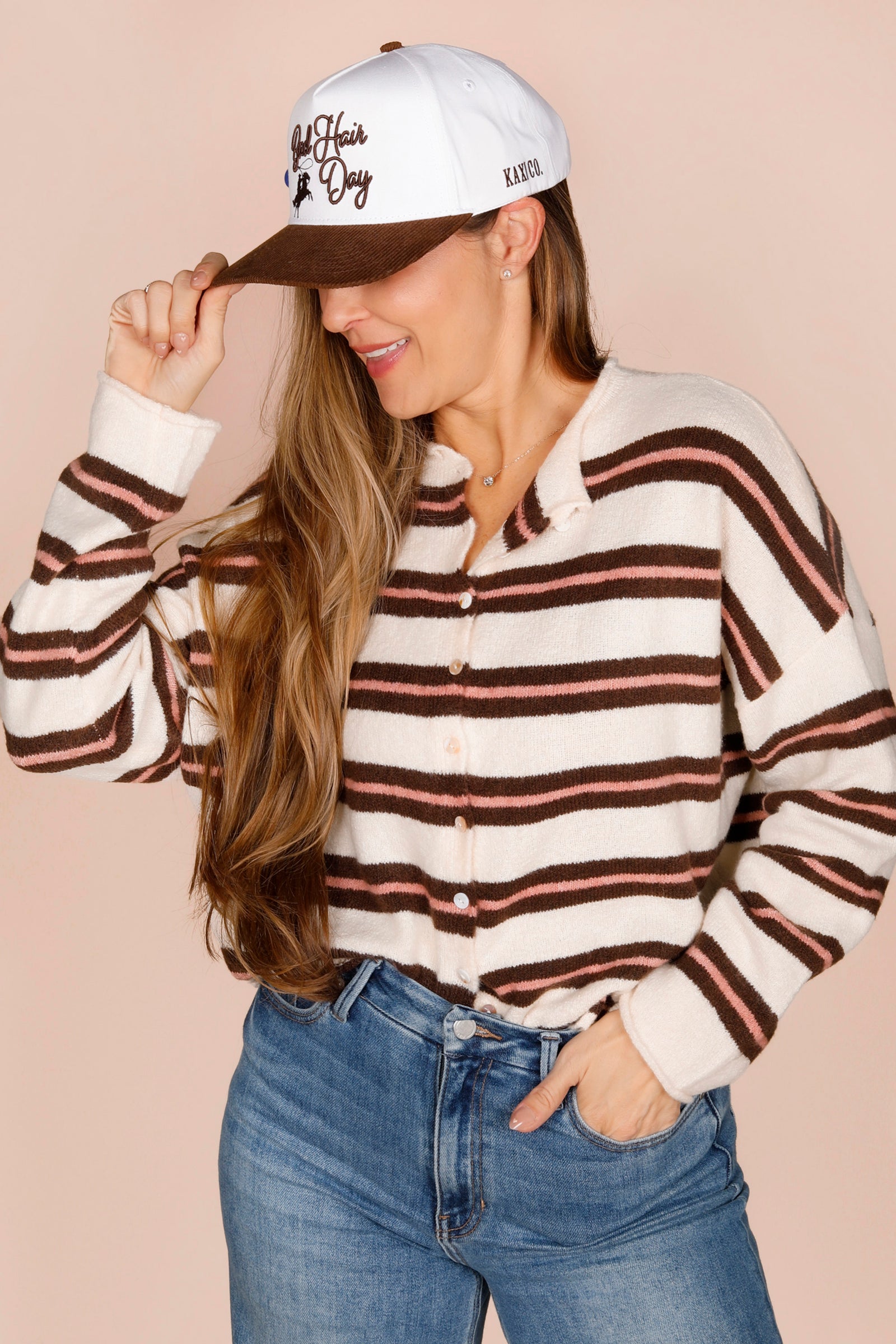 Sarah Striped Cardigan