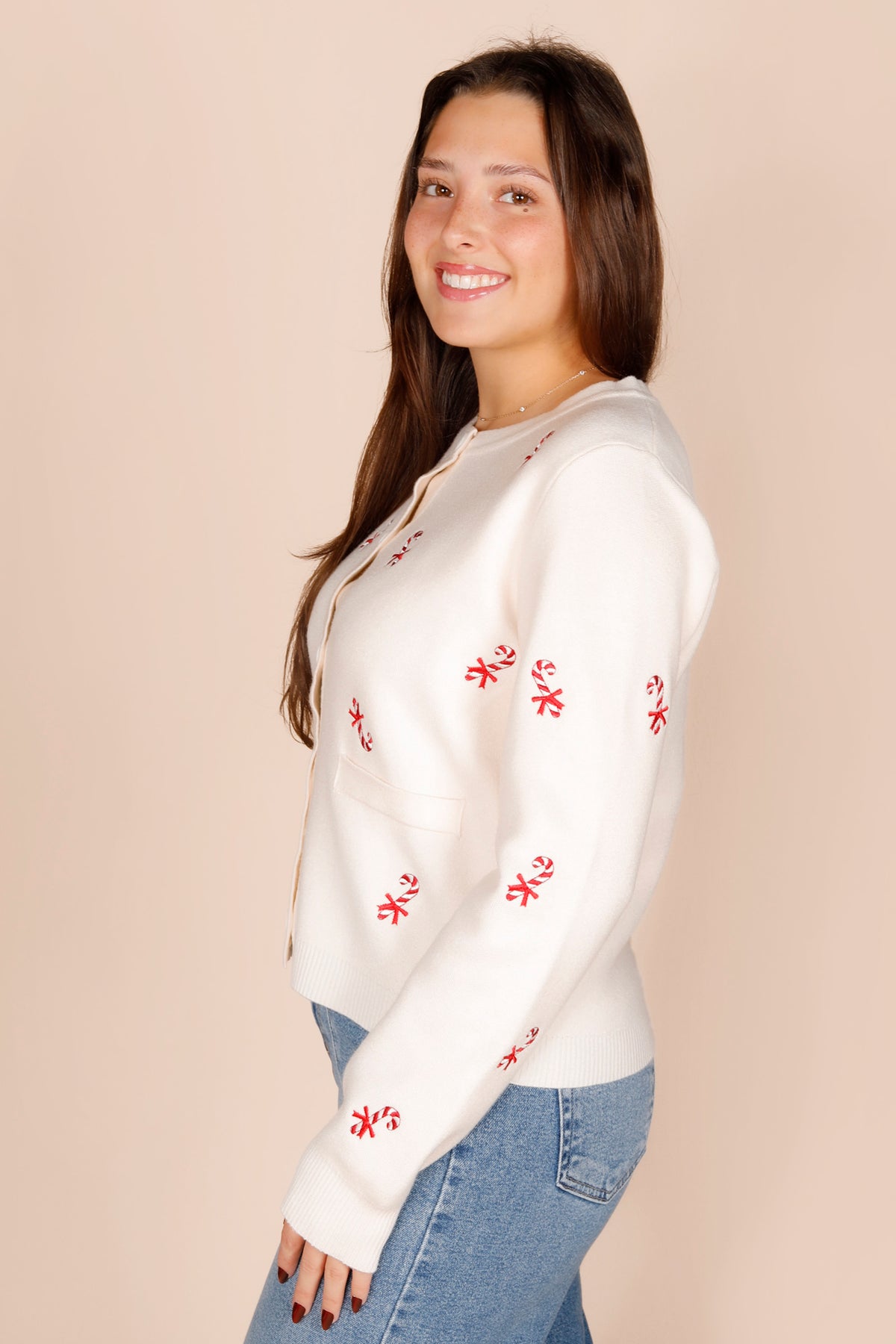 Candy Cane Cardigan