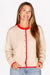 Teddy Tan & Red Striped Cardigan