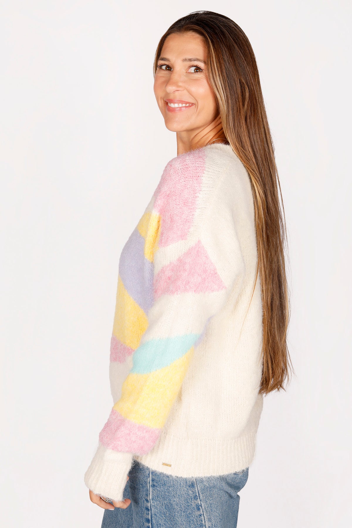 Melanie Pastel Abstract Sweater