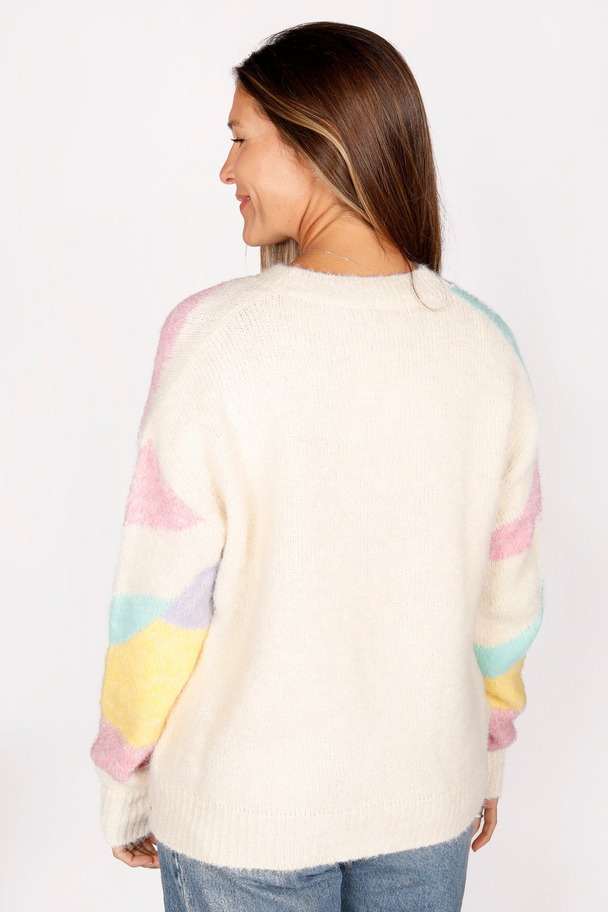 Melanie Pastel Abstract Sweater - FINAL SALE