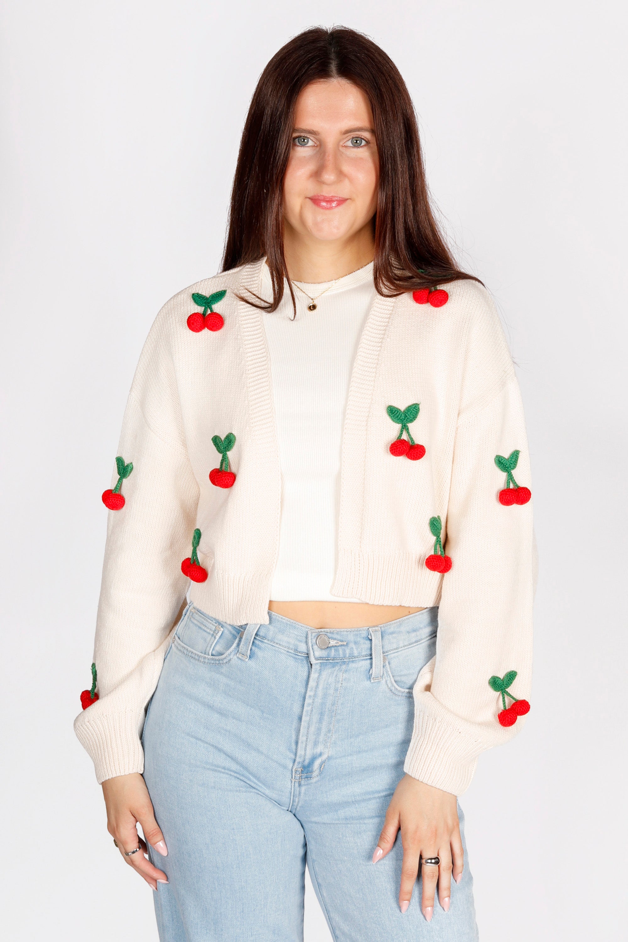 Cherry Cream Cardigan