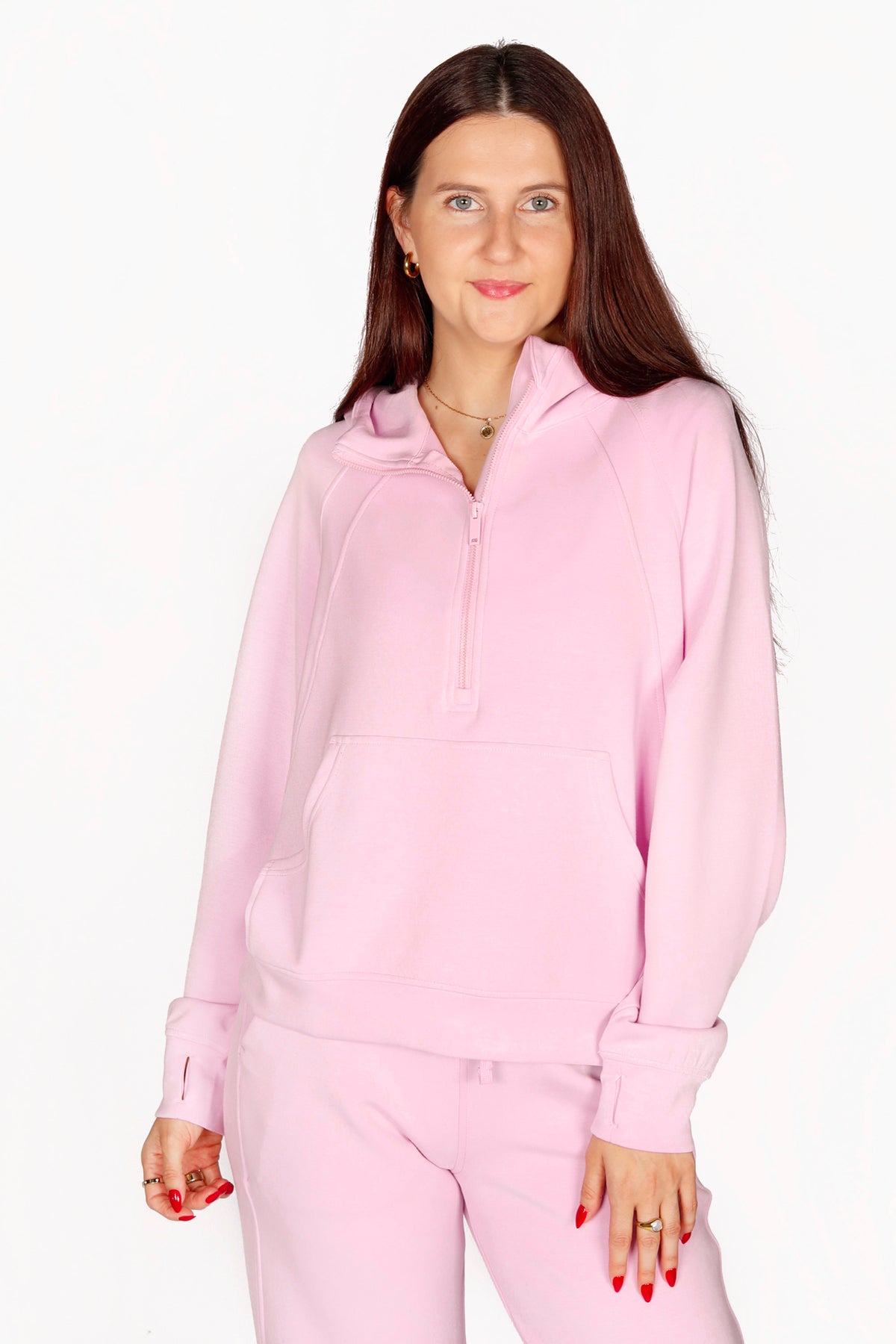 Josie Blossom Quarter Zip Hoodie