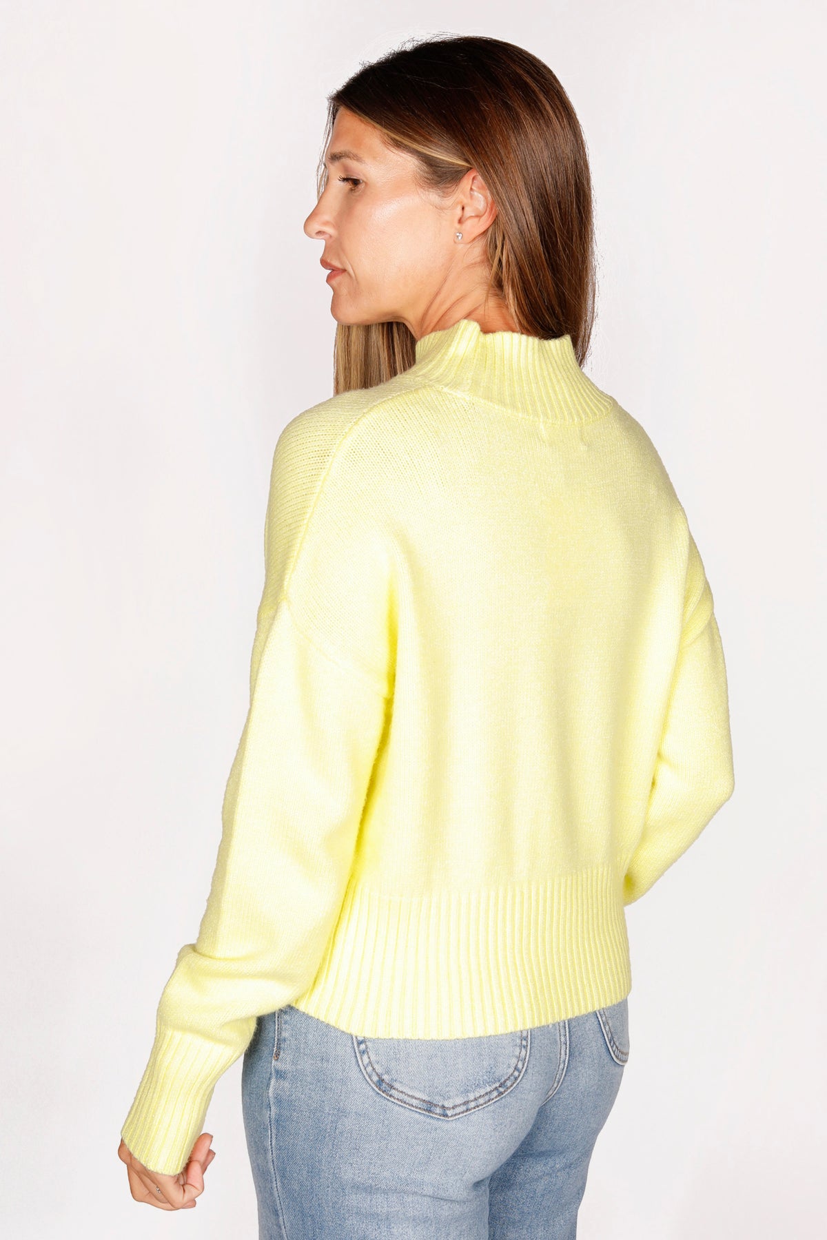 Lemon Mock Neck Sweater