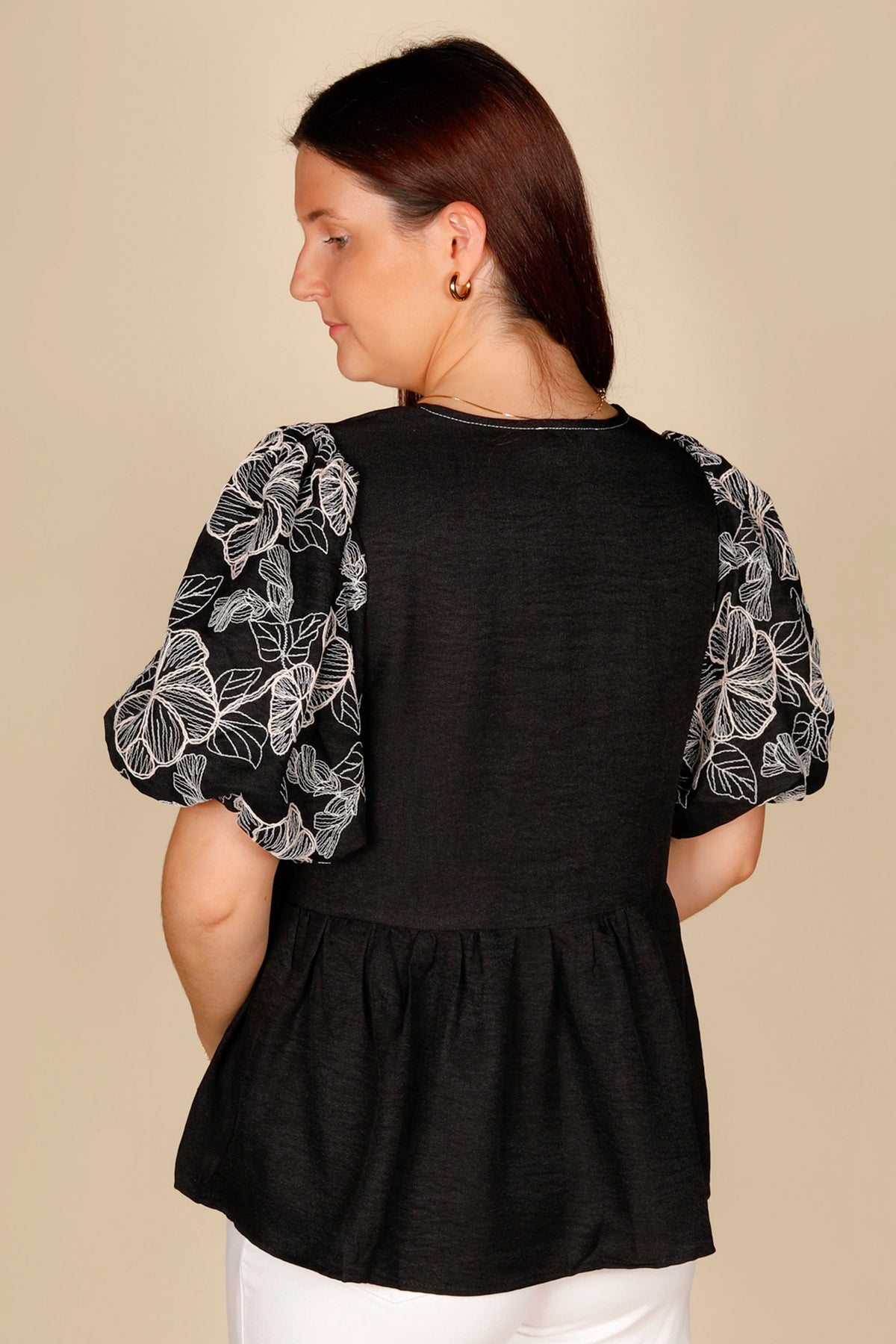 Nova Embroidered Babydoll Top