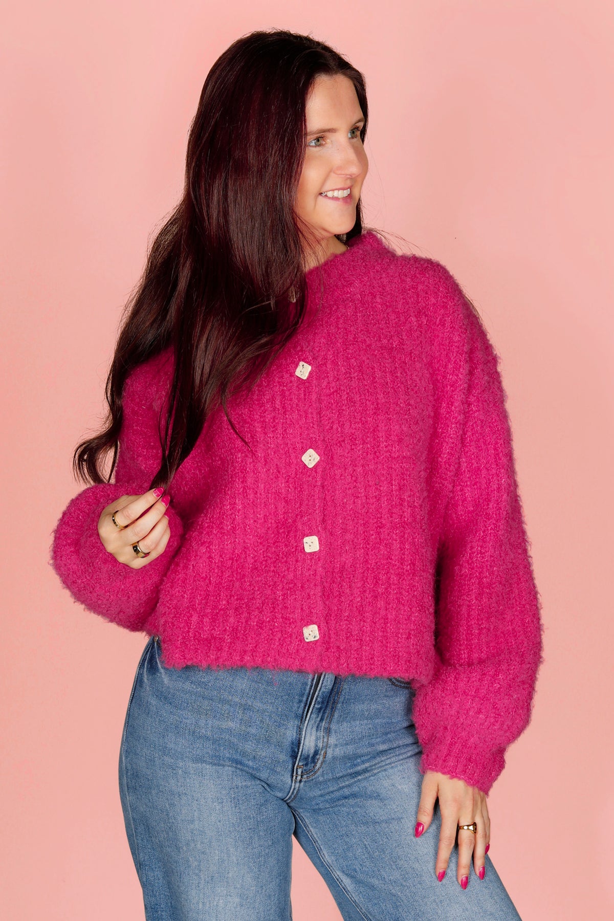Gianna Fuchsia Sweater