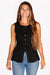 Roxie Black Scallop Hem Top