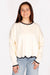 Cream Scalloped Hem Sweater