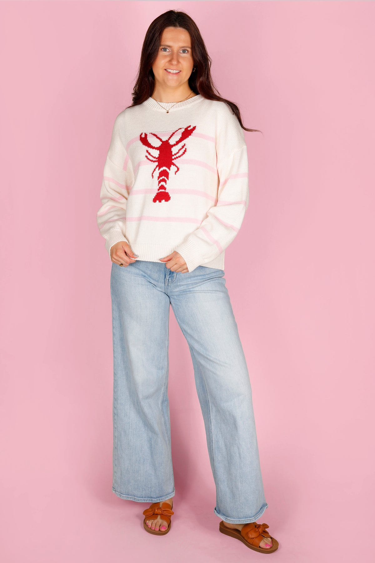 Lobster Striped Sweater