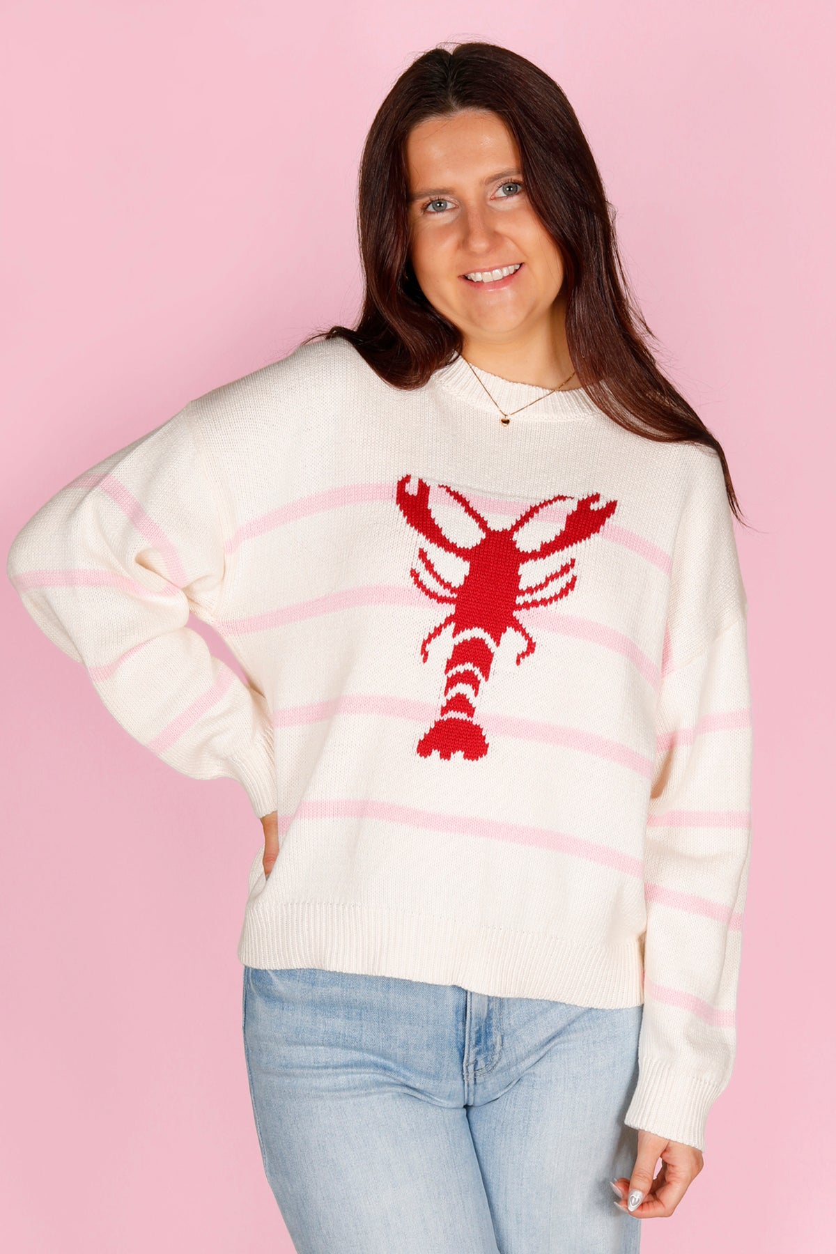 Lobster Striped Sweater