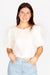 Tatum Cream Sequined Top