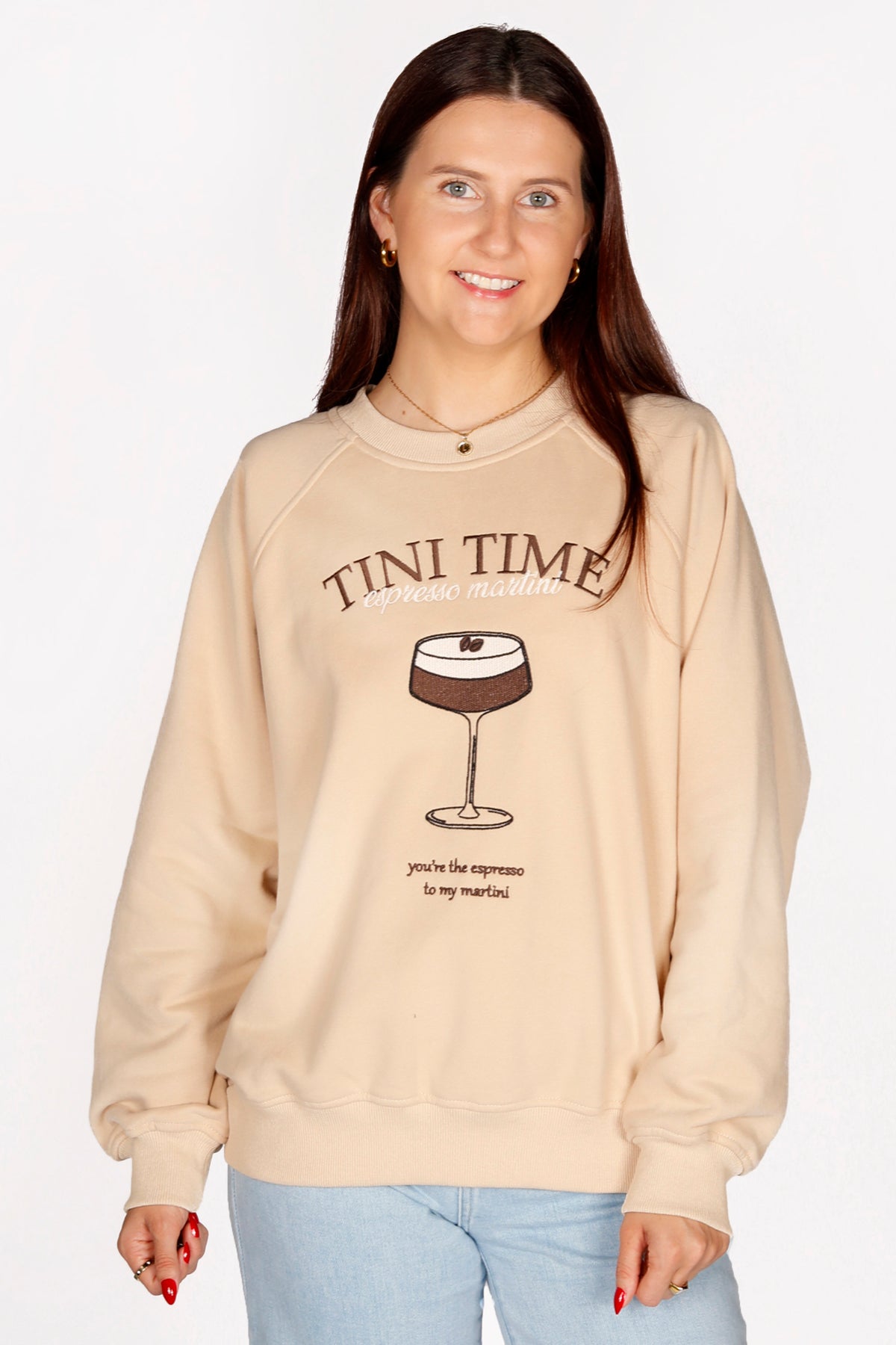 Tini Time Cream Sweatshirt