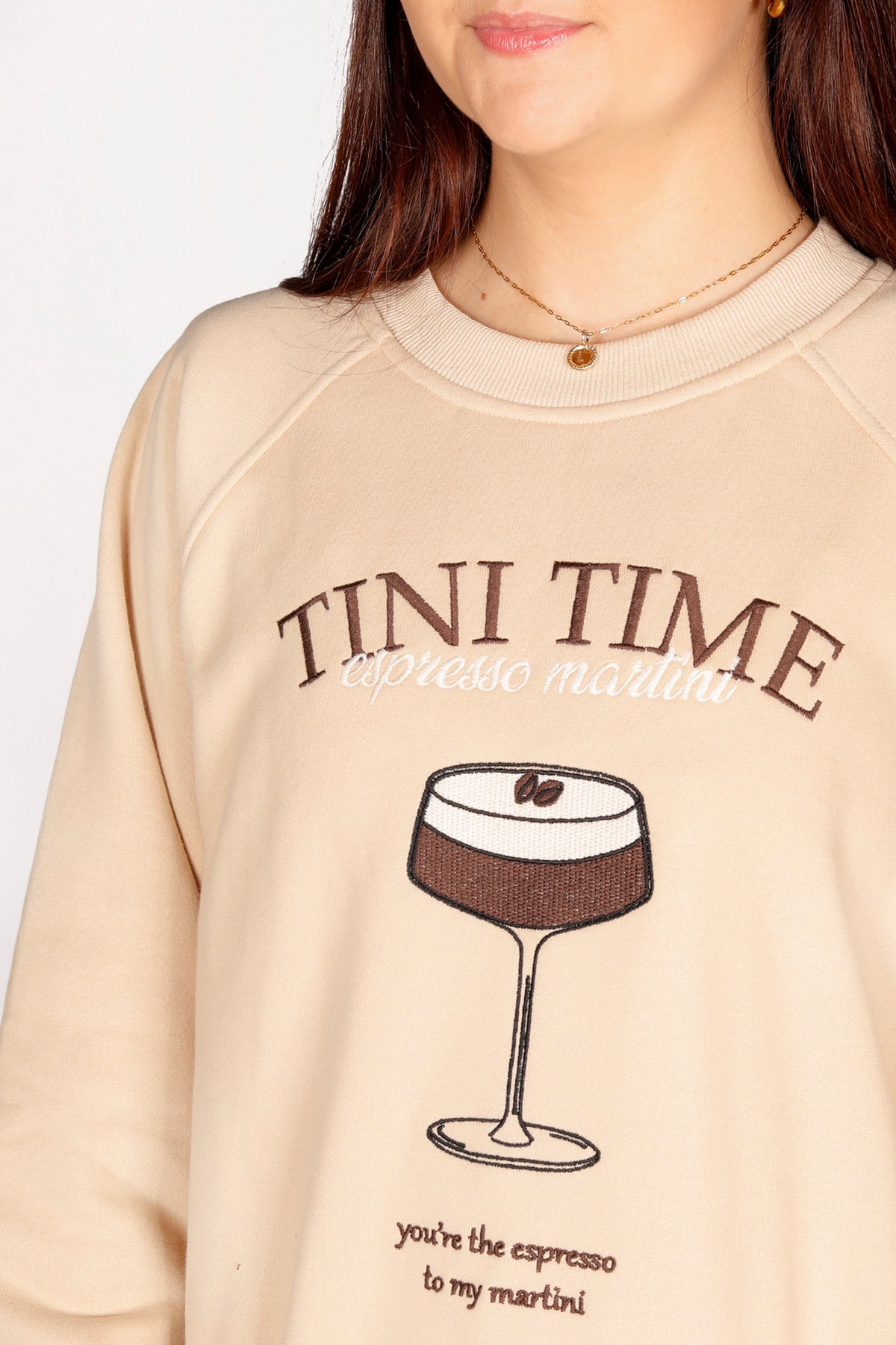Tini Time Cream Sweatshirt