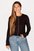 Millie Black Bow Top