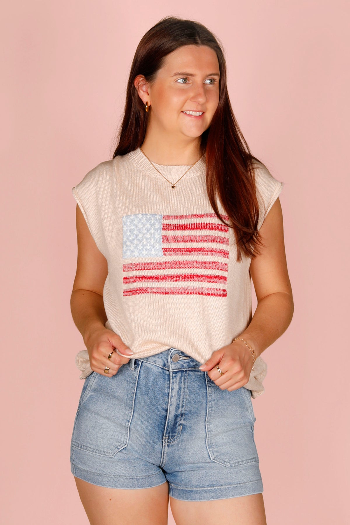 American Flag Sweater Vest
