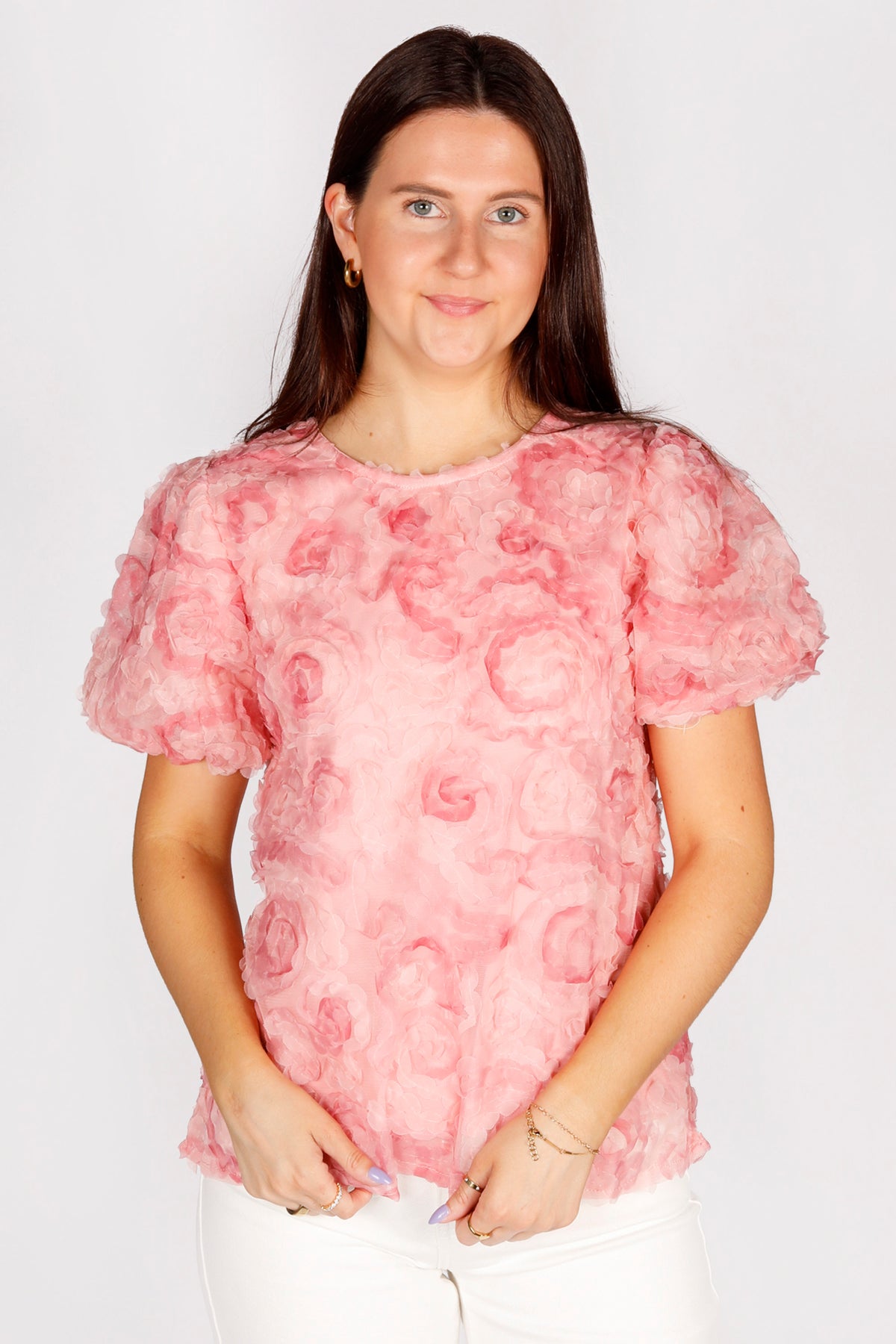 Eliza Floral Puff Sleeve Top - FINAL SALE