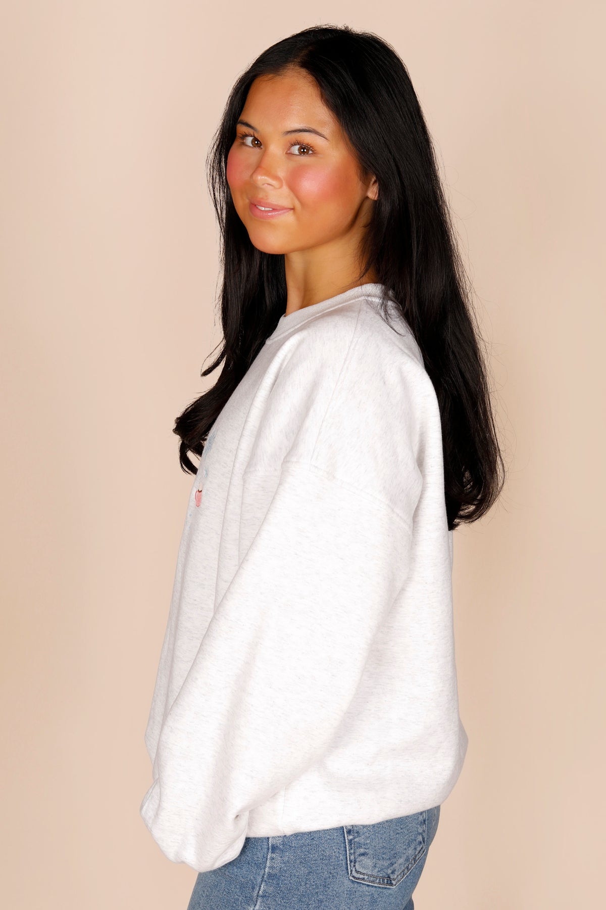 Let It Snow Embroidered Sweatshirt