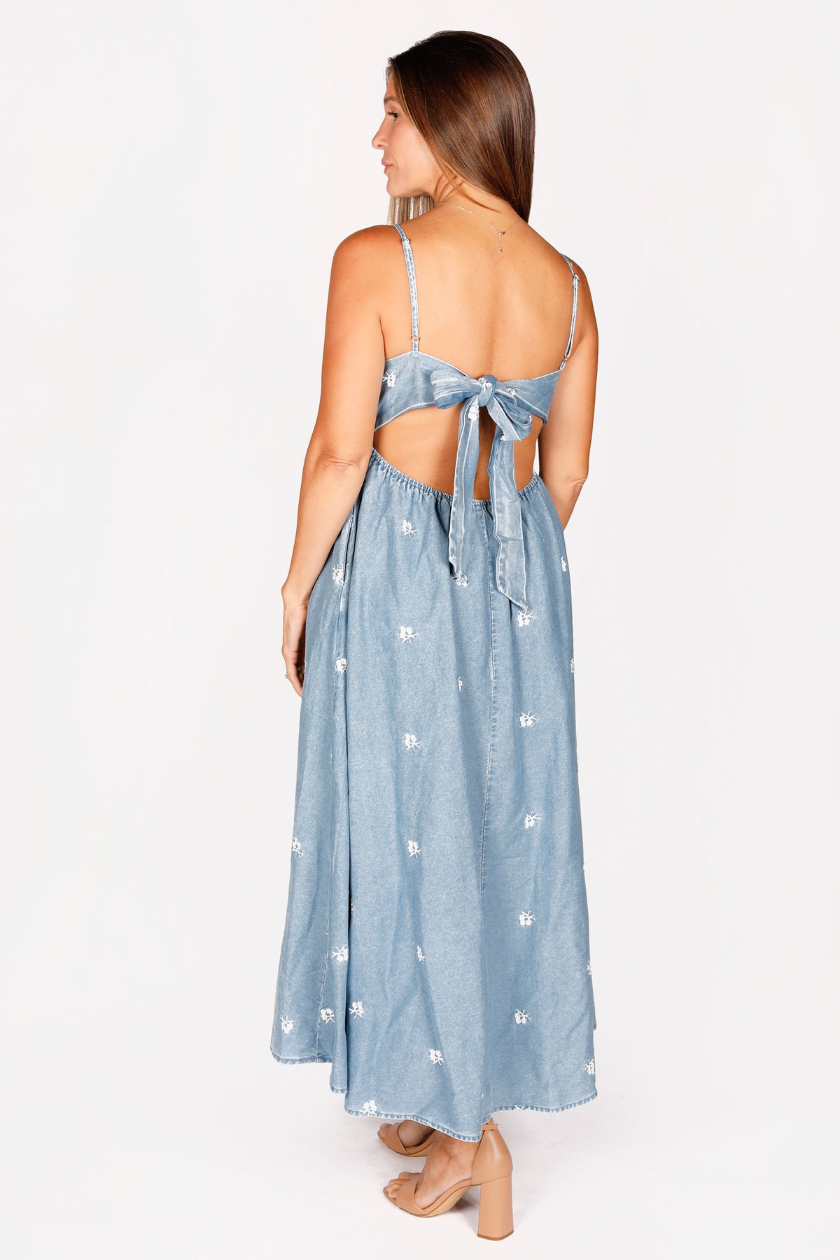 Elisa Denim Midi Dress