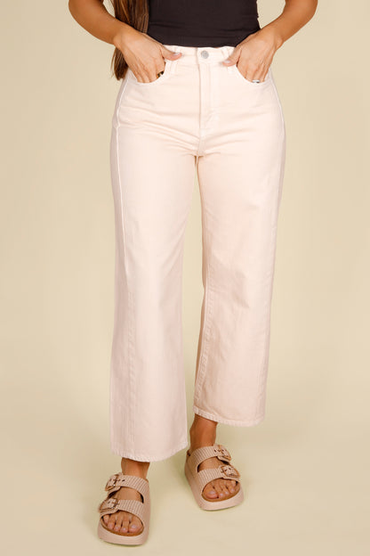 Noah Cream Barrel Denim - FINAL SALE