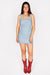Maya Denim Polka Dot Mini Skirt