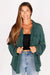 Nina Green Waffle Knit Shacket