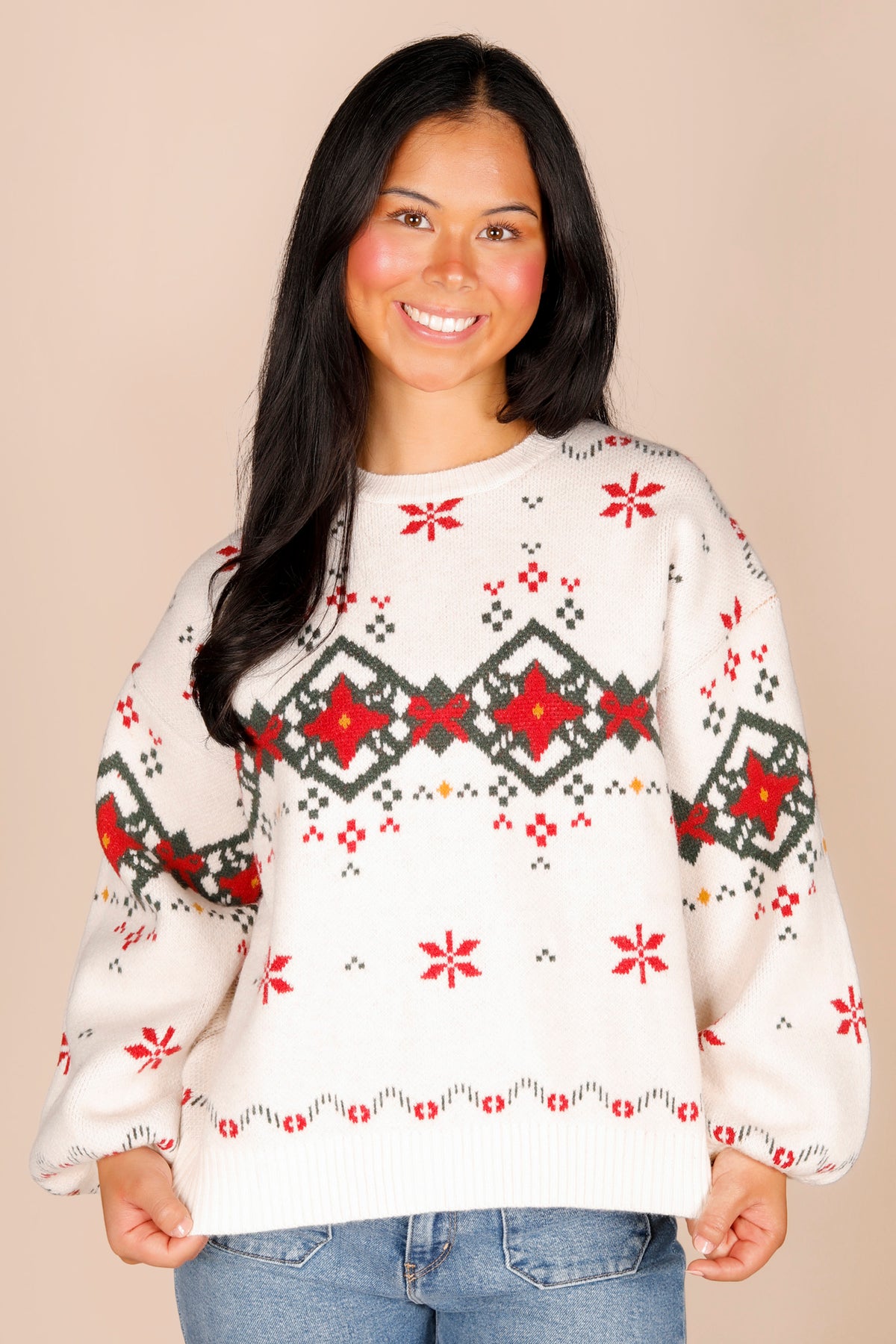 Holiday Embroidered Sweater
