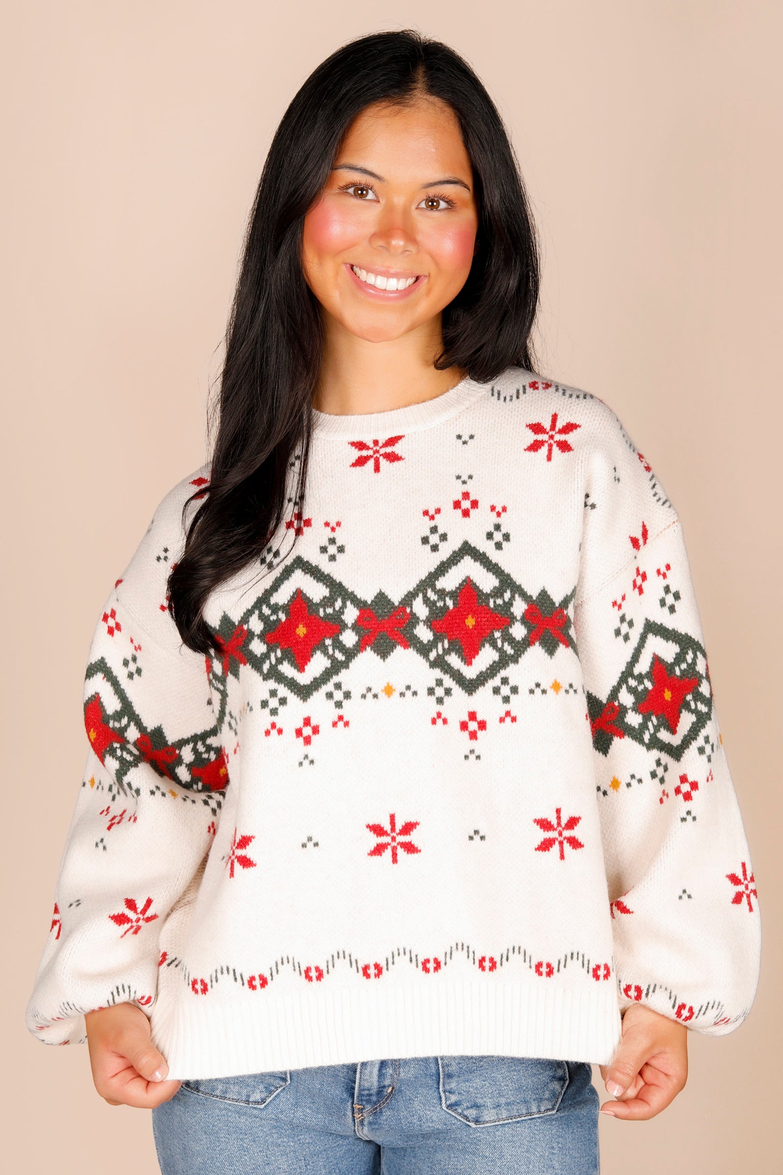 Holiday Embroidered Sweater