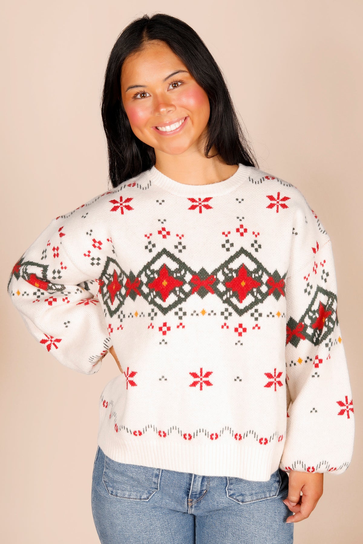 Holiday Embroidered Sweater