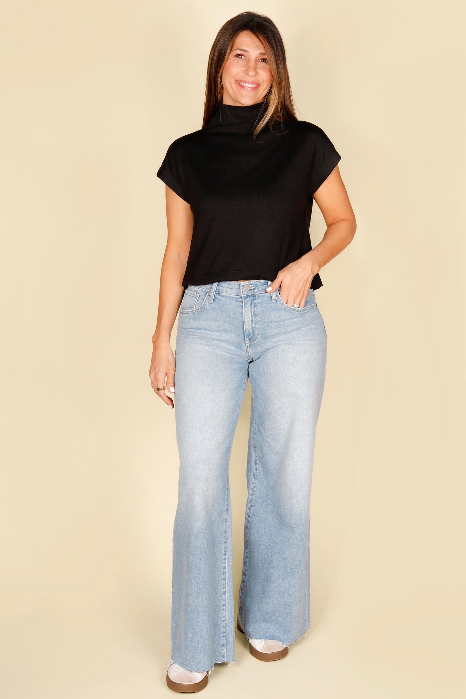 Super Wide Leg Light Denim