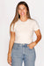 Cream Cropped Sweater Top