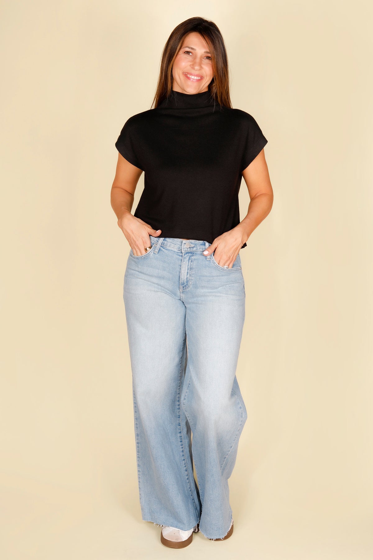 Super Wide Leg Light Denim