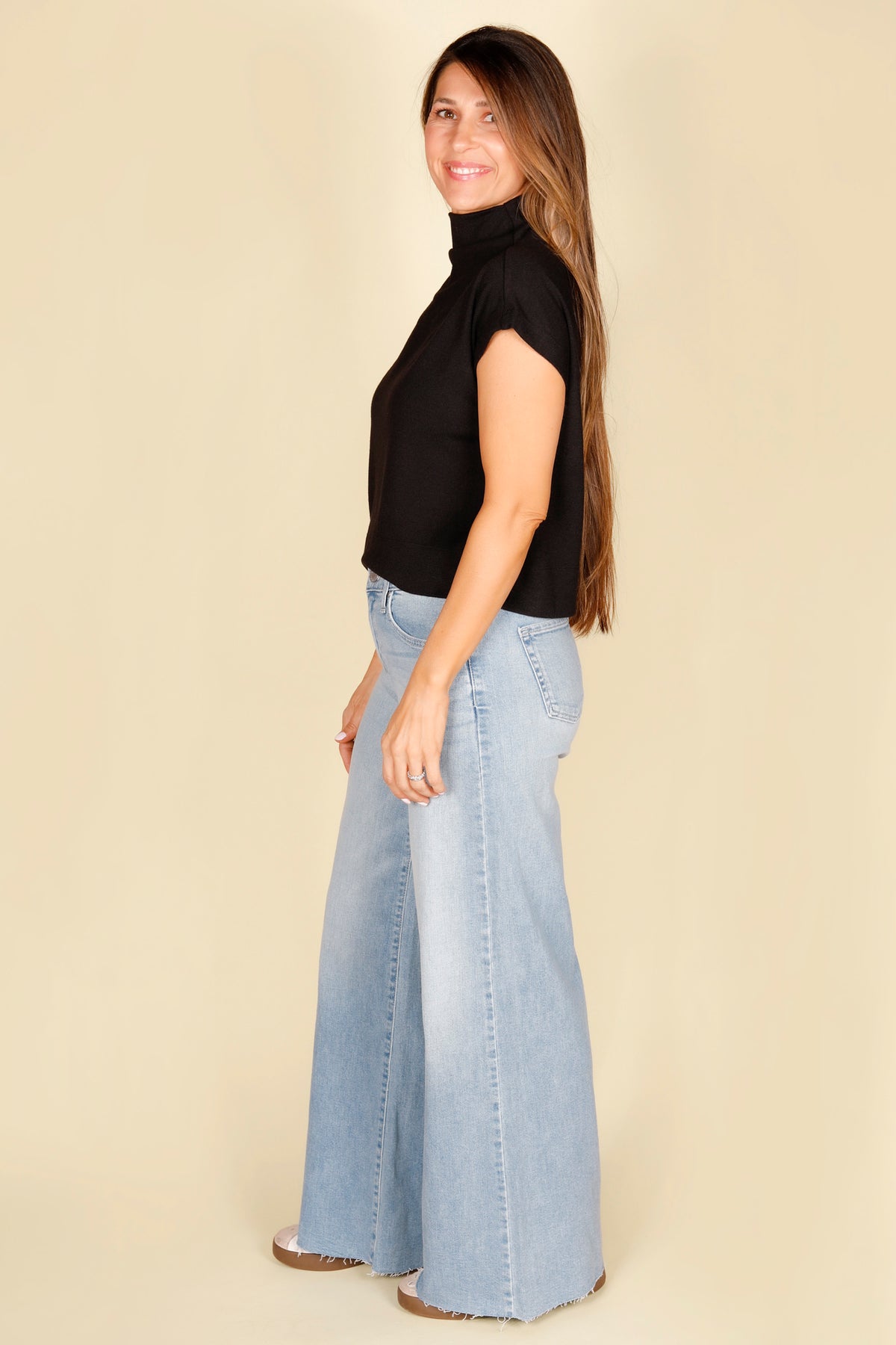 Super Wide Leg Light Denim
