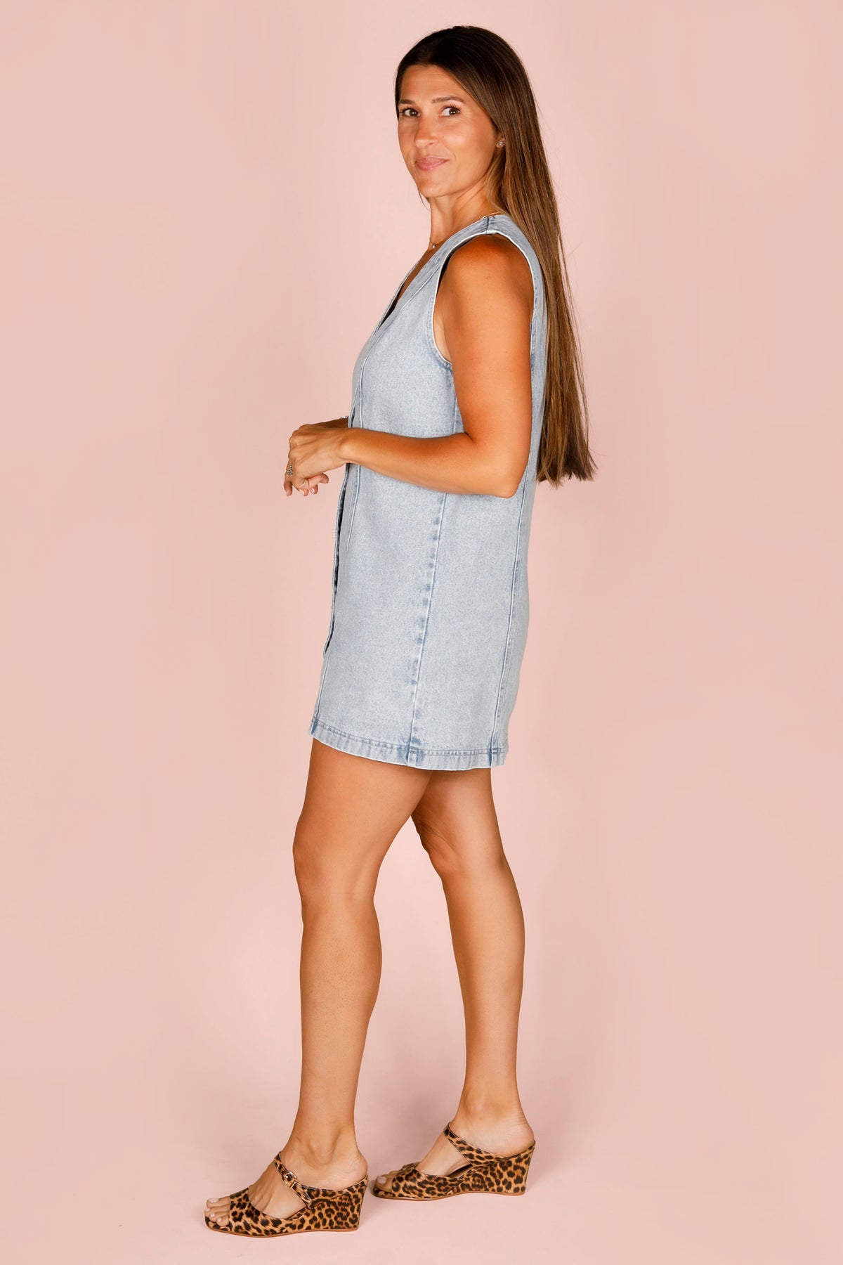 Darcy Light Denim Dress - FINAL SALE