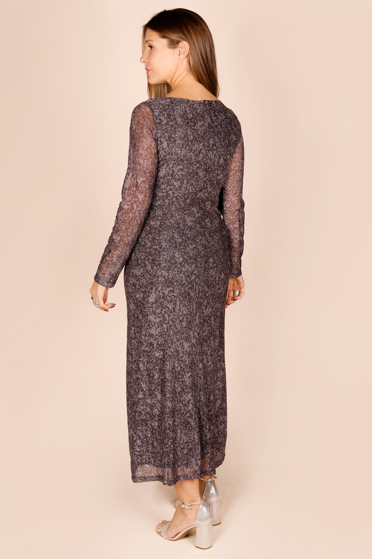 Ambre Leopard Midi Dress