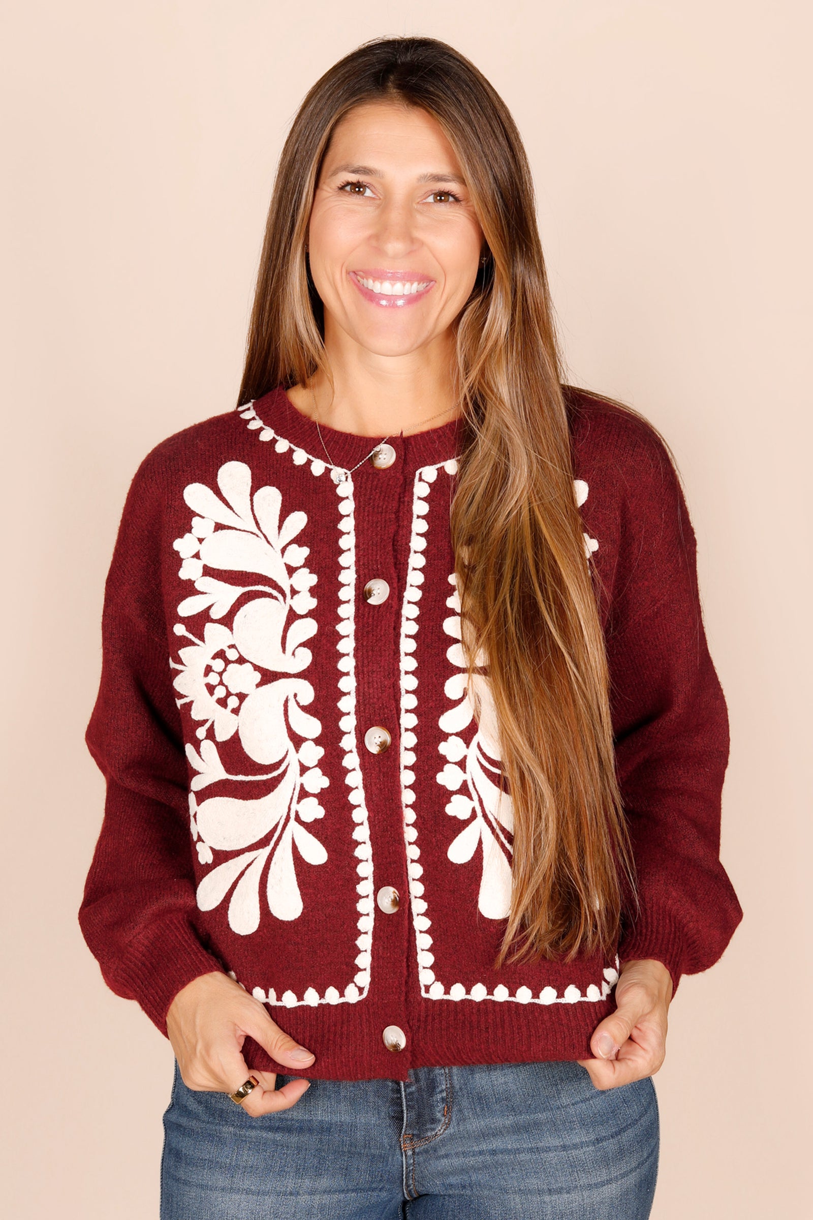 Garnet Detailed Cardigan