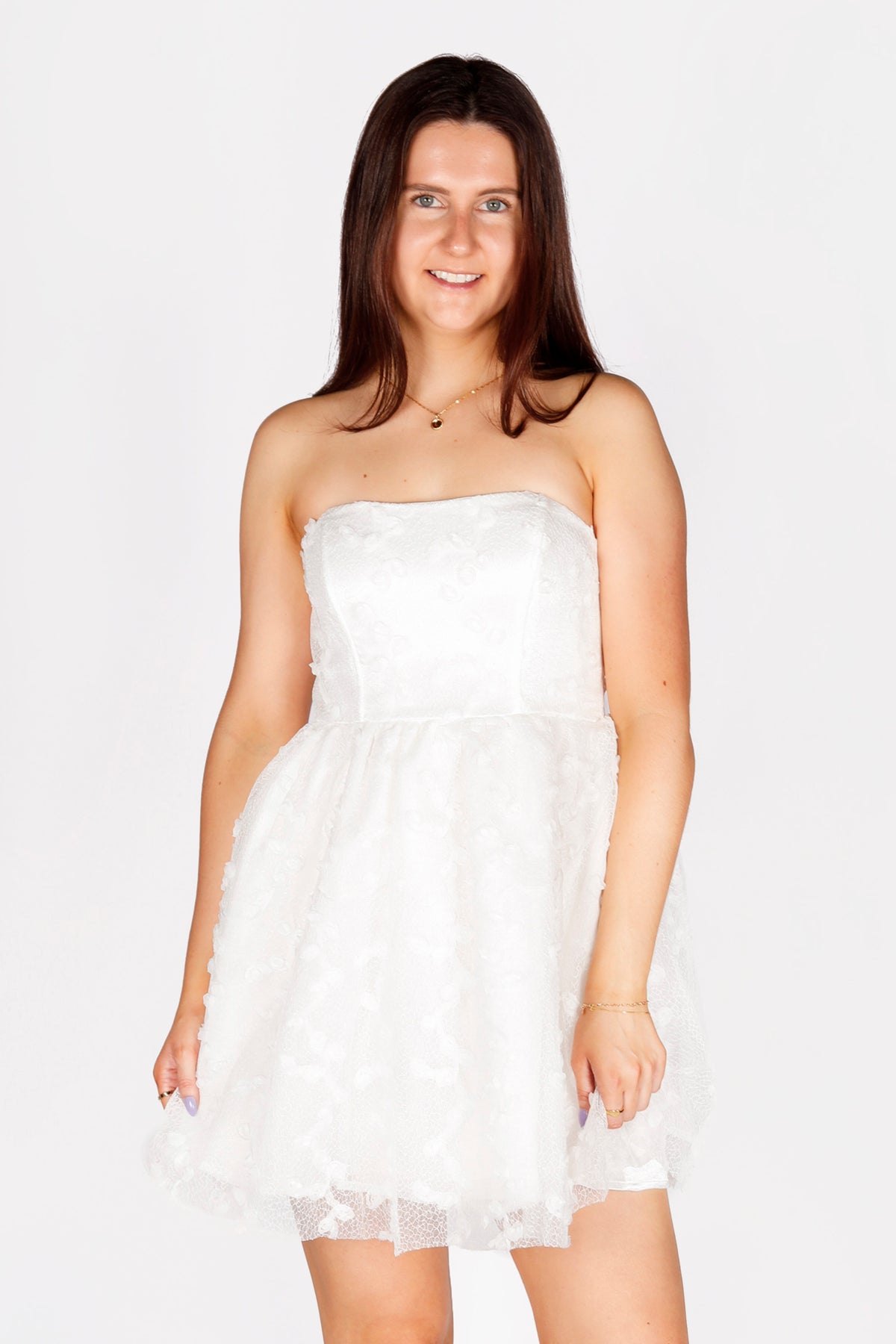 Lillian White Mini Dress - FINAL SALE