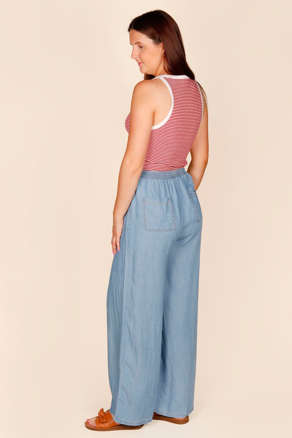 Khloe Chambray Medium Denim Pant