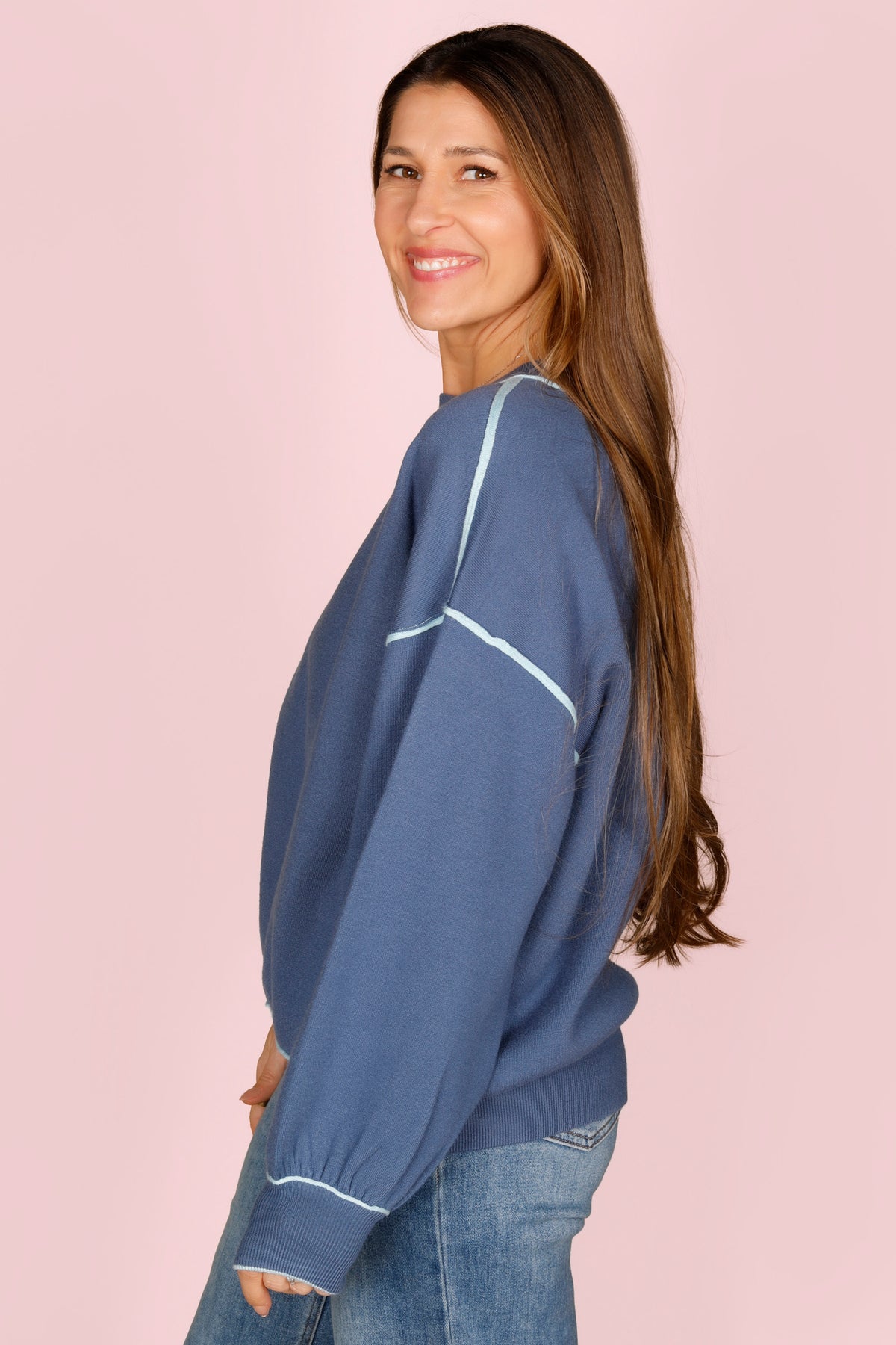 Talya Blue Sweater
