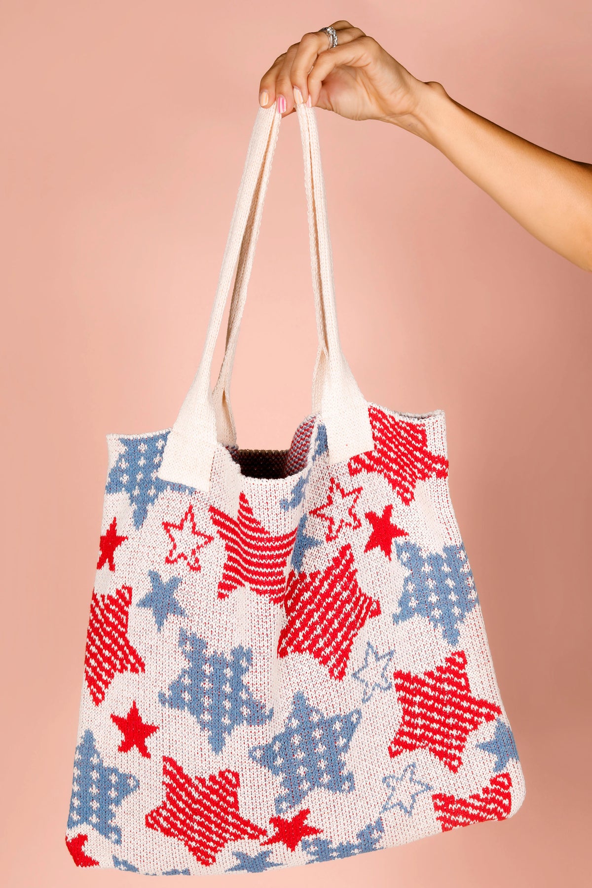 Red & Blue Stars Tote