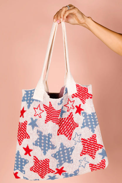 Red & Blue Stars Tote