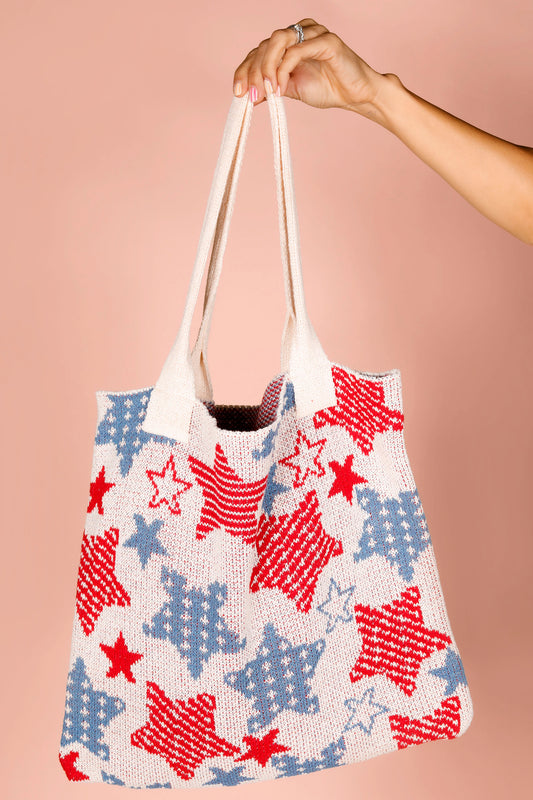 Red & Blue Stars Tote