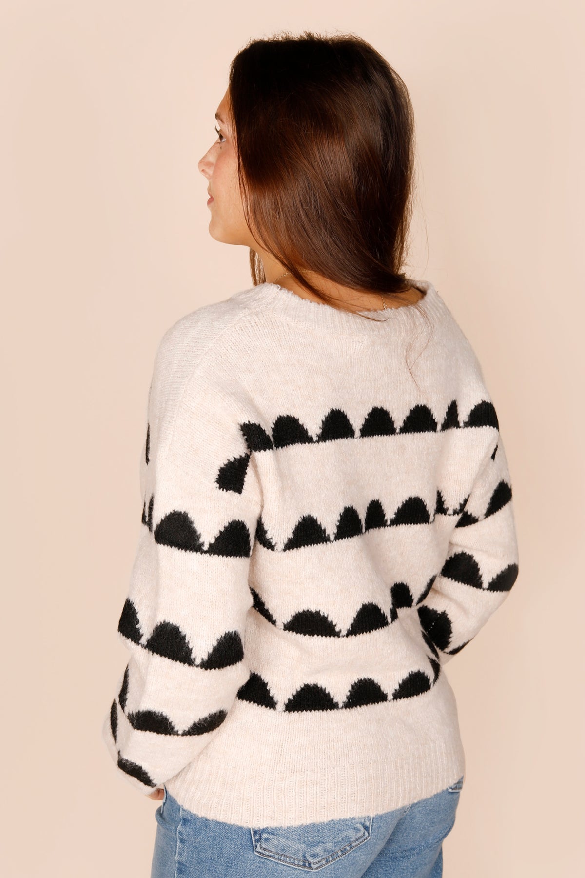 Flora Scalloped Sweater